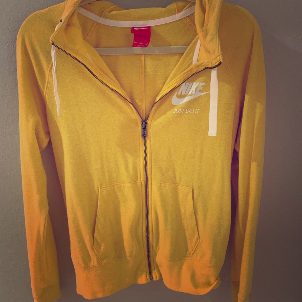 Nike yellow hoodie